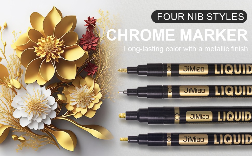 four nib styles-Waterproof Acrylic Markers Set