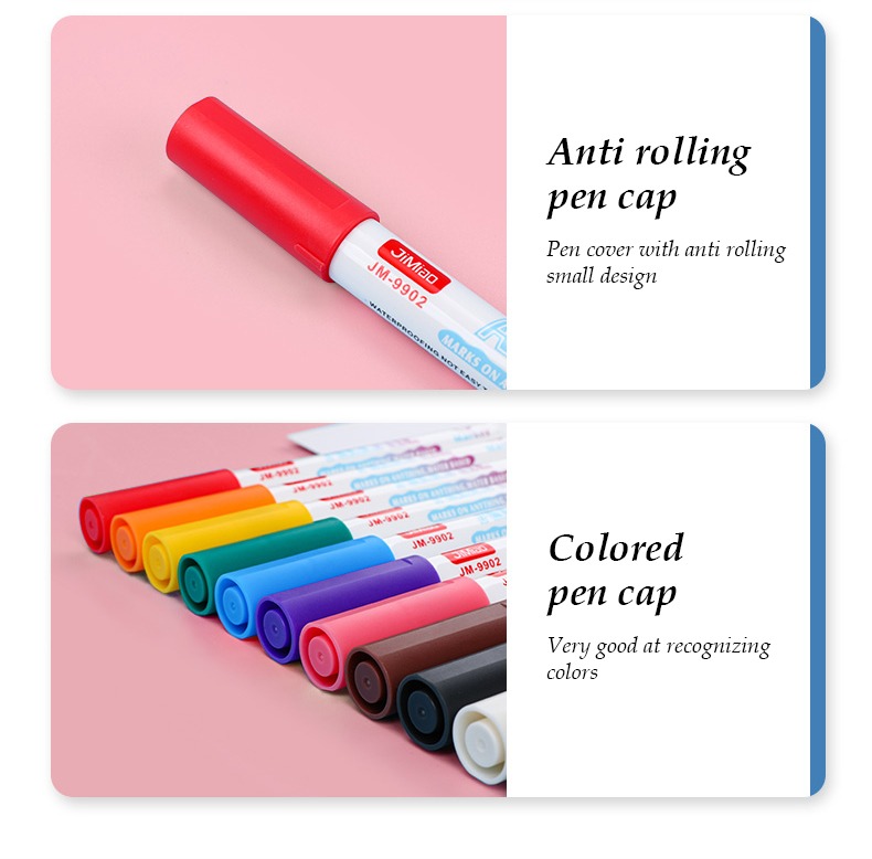 Hand Drawn Ceramic Acrylic Coloring Markers Set