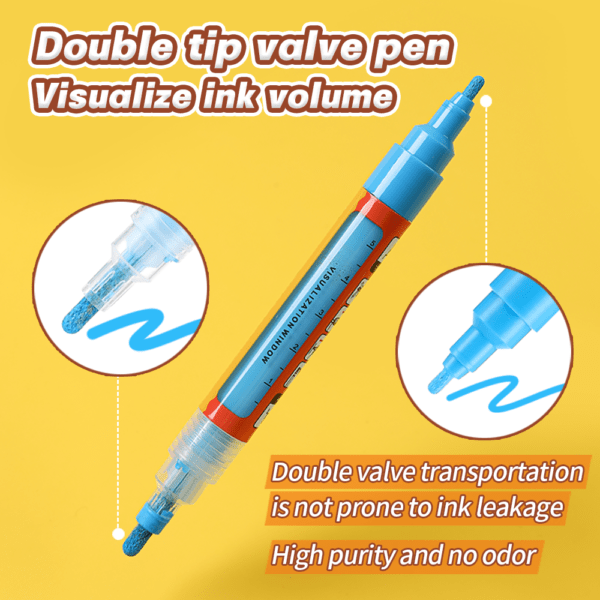 Double-headed Valve Acrylic Paint Markers Pen