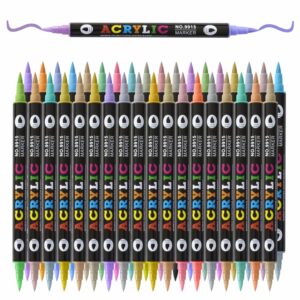 Double Headed Different Color Acrylic Marker Pen-9915 (1)