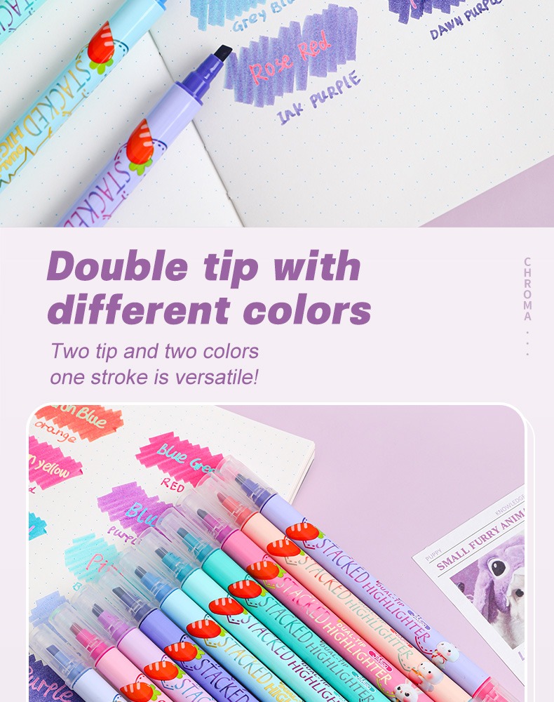 Double-headed Acrylic Coloring Markers Set