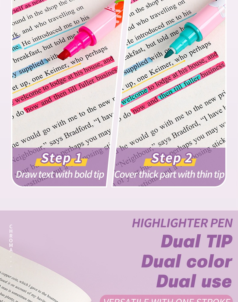 Double-headed Acrylic Coloring Markers Set