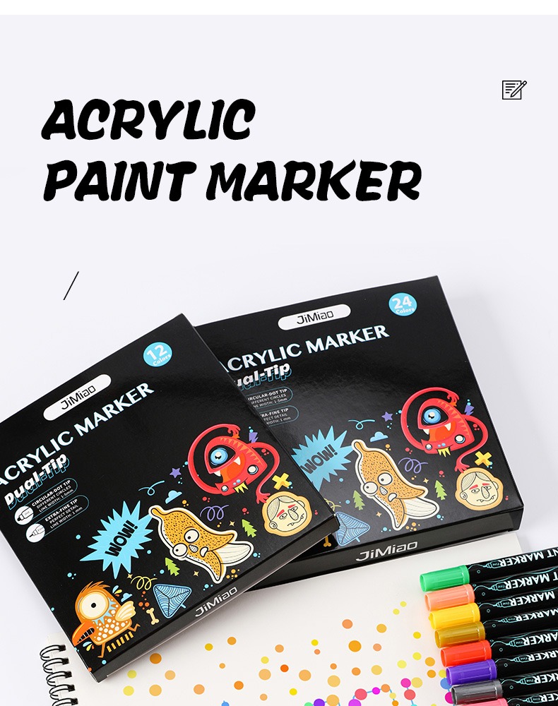 acrylic paint marker-Gouache Acrylic Coloring Marker Pen