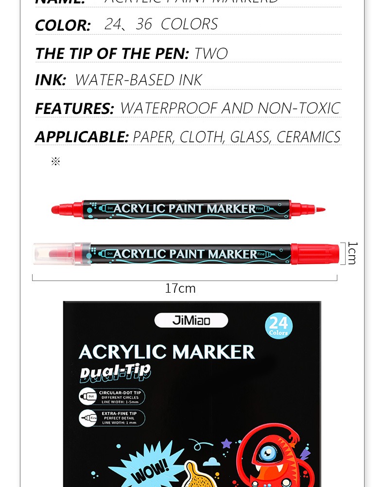 product-Gouache Acrylic Coloring Marker Pen