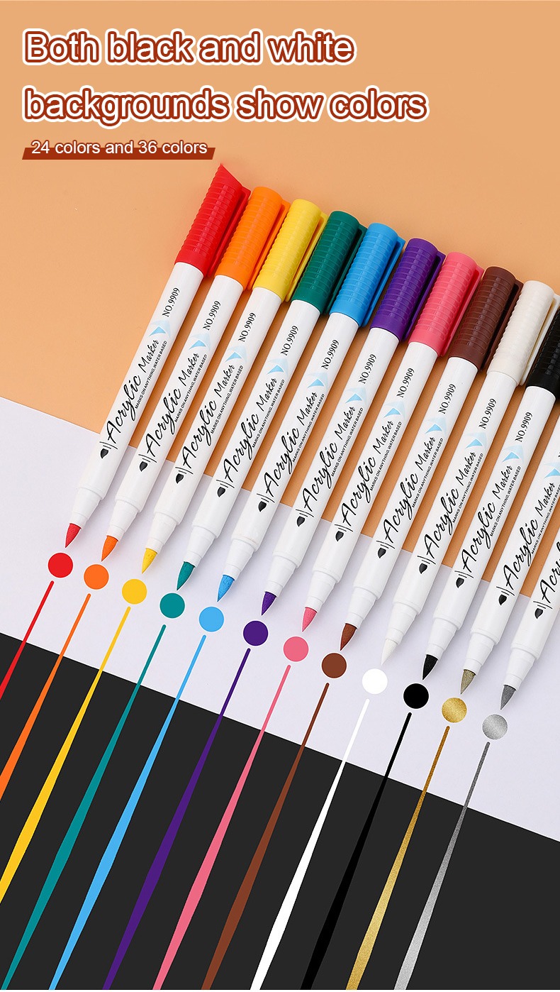 Soft-headed Acrylic Markers Paint Pen Set