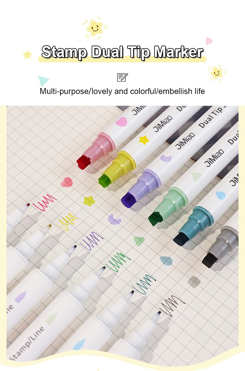 stamp dual tip marker-Stamp Coloring Marker Pen 