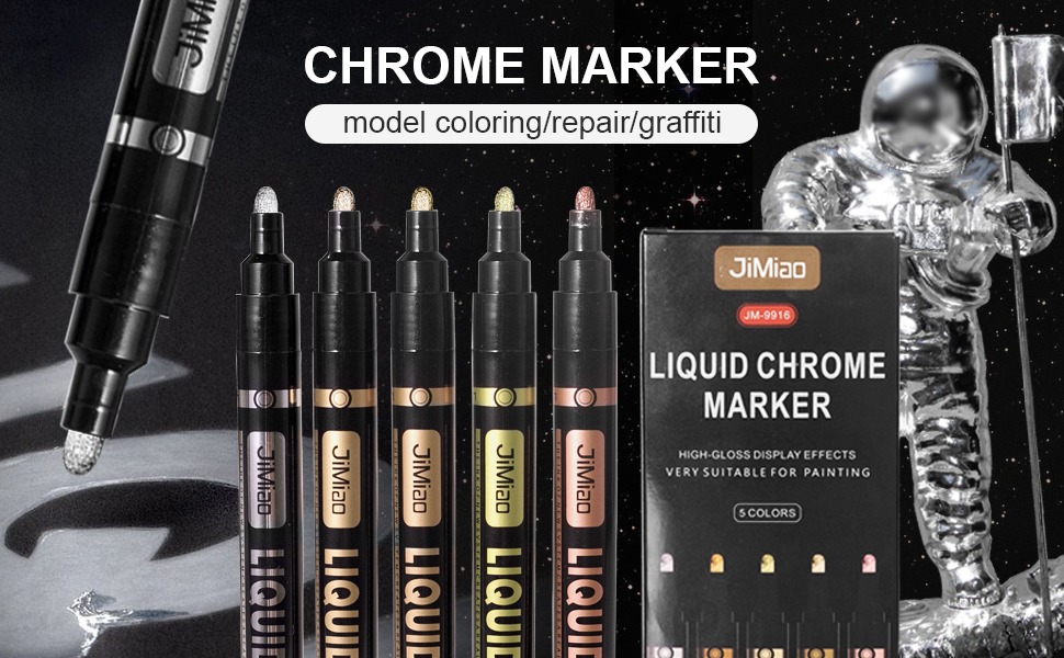 Chrome marker-Waterproof Acrylic Metal Color Markers Set