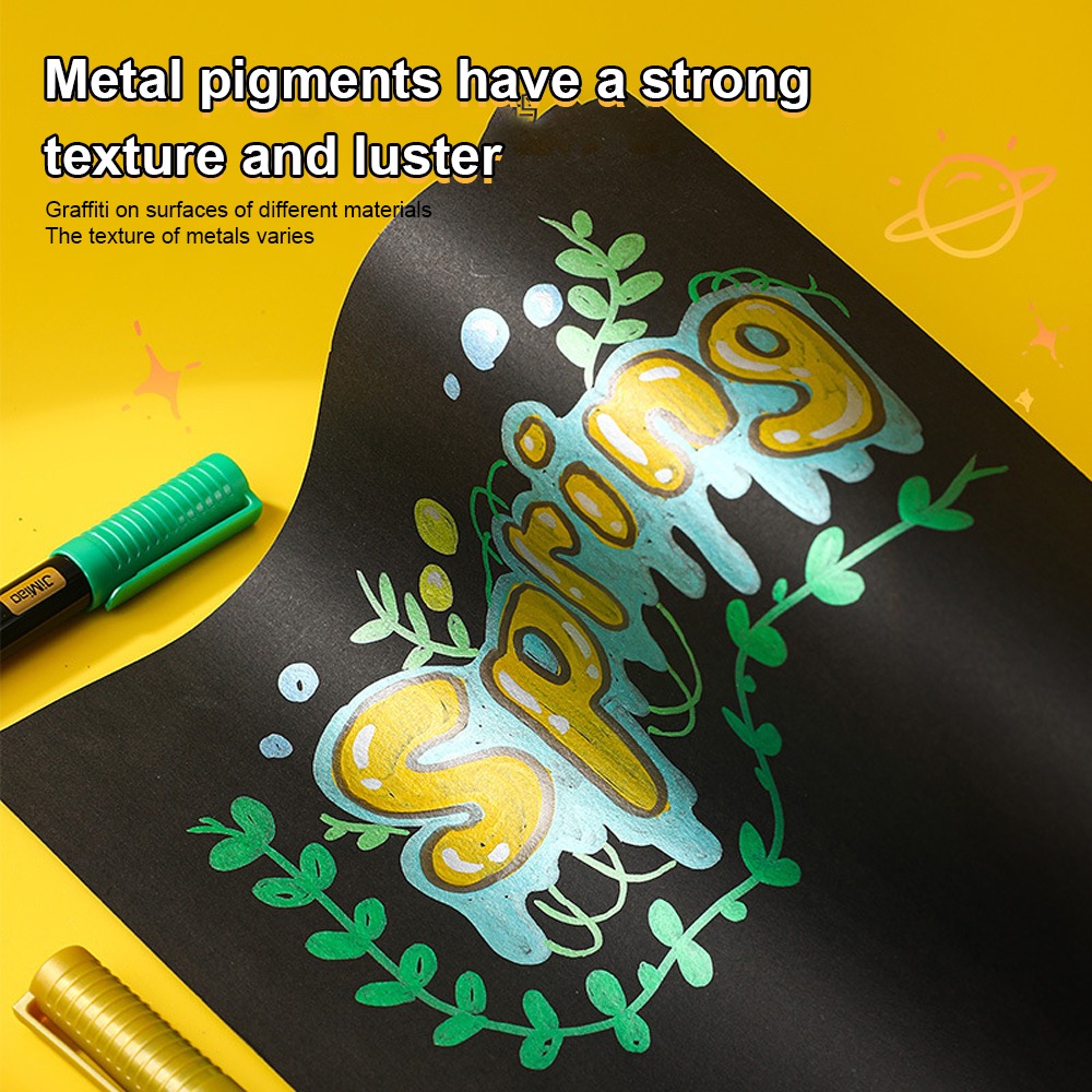 Soft-Head Coloring Metal Marker Pens Set